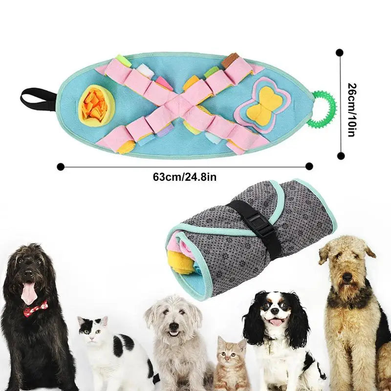Snuffle Mat for Dogs Washable Dog Sniffing Toys Dog Mat Nasal Congestion Pad Brain Stimulation Toy Training Mat for Pets