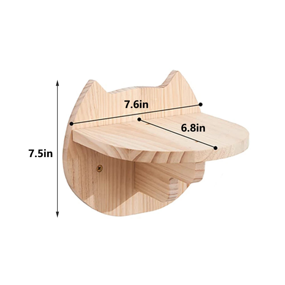 Wall Mounted Cat Shelves Set Moon Shape Hammock Star Perches Climbing Steps Cat Furniture for Kitten Cats Indoor Rest Playing Sleeping