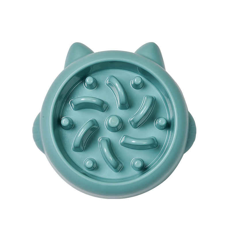 Patterned Slow-Feeder Dog Bowl