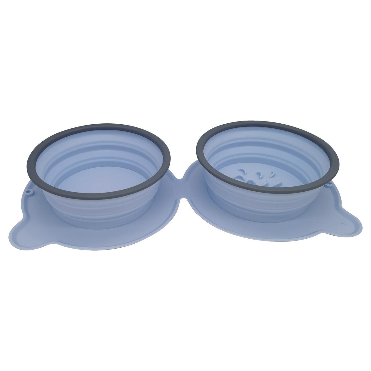 Collapsible Double Travel Bowl