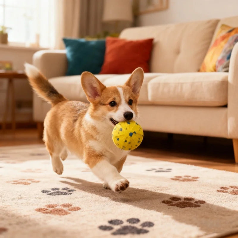 Pet Smart Interactive Ball Bouncing Ball for Dogs Electric Automatic Vibrating Popcorn Gravity Jumping Wear Resistant Foam Ball