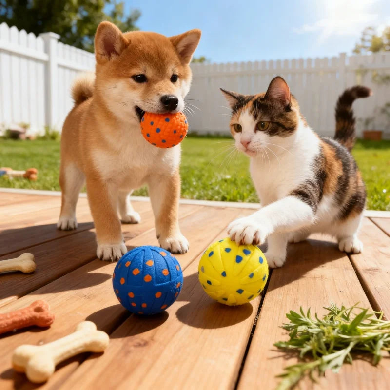 Pet Smart Interactive Ball Bouncing Ball for Dogs Electric Automatic Vibrating Popcorn Gravity Jumping Wear Resistant Foam Ball