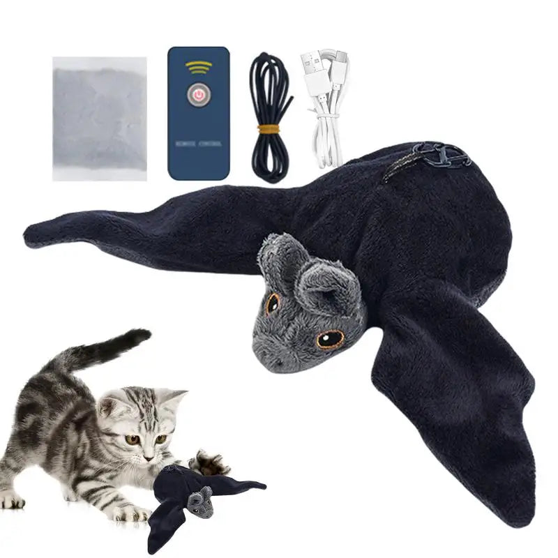 Flying Flapping Bird with Catnip Realistic Interactive Cat Feather Toys Soft and Cozy Kitten Toys Flapping Bird for All Breeds