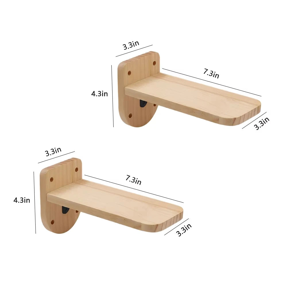 Wall Mounted Cat Shelves Set Moon Shape Hammock Star Perches Climbing Steps Cat Furniture for Kitten Cats Indoor Rest Playing Sleeping