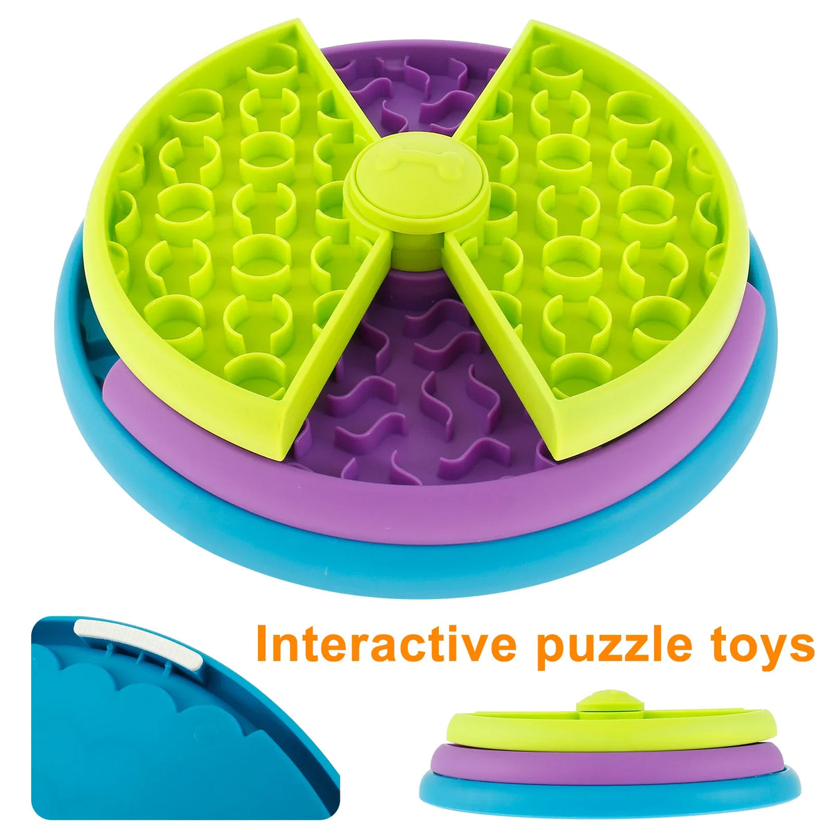 Three-Layer Rotating Treat Puzzle