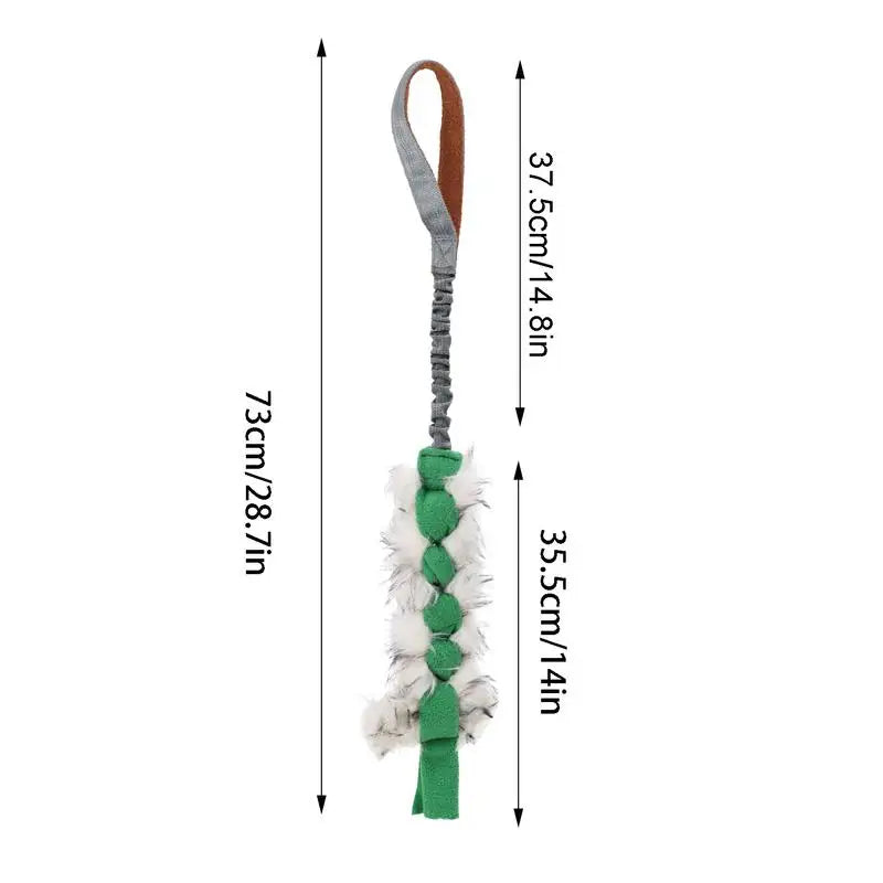 Dog Toy Rope Fun Squeaky Dog Chew Toys Pet Supplies Puppy Rope Toy with Elastic Drawstring Interactive Puppy Teething Toy For